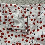 Loft White Shorts with Red Cherry Pattern Photo 7