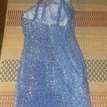 Short Blue One Strap Formal Dress Photo 4