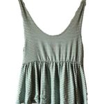 Olivia Rae  green and white striped tank top blouse Photo 0