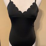 Vanilla Beach  black scalloped cheeky one piece Photo 2