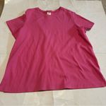 Blair Pink T-Shirt  2X Plain Casual Spring Short Sleeve Everyday Photo 0