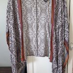 Shyanne  Snakeskin Kimono with Vibrant Trim Photo 0