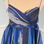 Halston Heritage  Romantic Flowy Handkerchief 100% Silk Mini Dress Large Photo 2