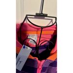 Nike  Purple Striped with Orange Hood and Trim Hoodie Photo 1