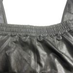 Spanx Faux Leather Joggers Women's Size L Black Elastic Waistband Pull-On Pants Photo 10