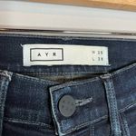 AYR  dark wash raw hem skinny jeans Photo 2