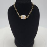 Mother of Pearl Women's Bracelet Gold Adjustable Paperclip Chain Fashion Jewelry Photo 8