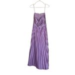 AMUR Stef Pleated Strapless Gown Maxi Dress in Lilac Petal Purple Sz 8 Photo 3