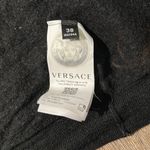 Versace Size 38  sweater, black rfid chip tag for authenticity shrunken wool Photo 4