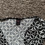 Wrapper 2000s Y2K Geometric Sparkly Black and White Fit & Flare Dress Photo 1