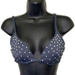 Shade & Shore NWOT Periwinkle & Beaded Strappy Bikini Top Photo 0