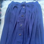Sarah Chapman lightweight long pleated skirt Blue Size 8 Photo 5