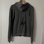 Aviator Nation  M Bolt Gray Zip-Up Hoodie Photo 5