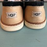 UGG  Women's Adley Perforated Slip-On Sneaker Size 8 Suede Black and Tan Preppy Photo 4