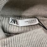 ZARA  Ribbed Knit Hoodie Sweater Women's Size‎ M Casual Lounge Athleisure NWT Photo 2