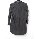 Madewell  Black Denim Shirtdress Size XS Colton Wash Gray Pockets Button Down Photo 10