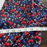 Ann Taylor cherry print stretch wrap blouse size M Photo 9