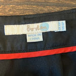 Boden Embroidered Cotton Mini Skirt Black White Sunburst Geometric Scallop 6P Photo 2