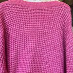American Eagle Oversized V Neck Pink Sweater Photo 9