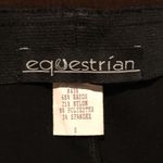 Equestrian Black Thick Leggings/Pants Elastic Waist Size S Photo 2