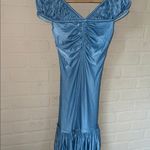 Paco Rabanne dress Elegant Blue Shoulder cuff metallic size 36 or US 2 Photo 1