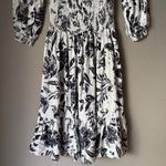 AQUA sz S Blue Floral boho flare maxi dress NWT Photo 9