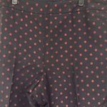 Talbots  NWT woman pants black with shimmery red dots plus size 16 petite Photo 2