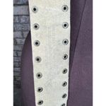 belt y2k leather studded crochet boho brown brass Photo 9
