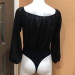 Emory park  open front black long sleeve bodysuit Photo 2