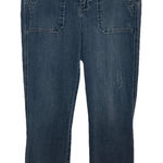 Democracy  Ab solution Mid-Rise Fray Hem Ankle Jeans Stitch Pockets Size 6 Photo 0