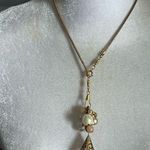 Bauble charm necklace pearl crystal Gold Photo 0