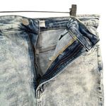 Risen  Jeans Shorts Womens Size 3XL Light Blue Denim Distressed Raw Hem High Rise Photo 2