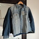 frame denim NWT Frame Le Reconstruct Fringe Jacket Photo 2