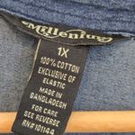 Milleniun Denim Dark Wash Dress Siz 1X Cottagecore Western Blue Photo 2