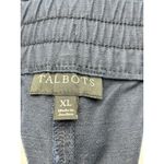 Talbots Pull-on Drawstring Chambray Comfort Pants Size XL Navy Blue Cotton Photo 4