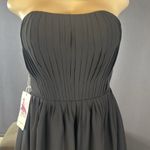 Women’s Black Strapless Short Chiffon Homecoming Party Dress Size S (4) NWT Photo 1