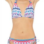 La Blanca 💕💕 Global Jive Printed Halter Bikini Top & Tie Bottoms ~ 8 NWT Photo 0