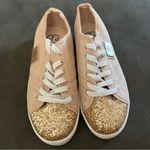 Daisy Fuentes  Blush Pink Sneakers Rose Gold Glitter Size 7 New Without Box Photo 2