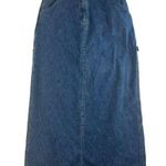 Faded Glory Vtg Y2K  Sz 10 Carpenter Utility Maxi Denim Skirt Grunge Streetwear Photo 0