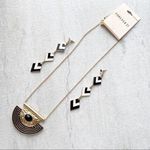 Forever 21 Geometric Necklace and Earrings Photo 0