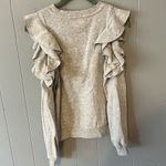 Rebecca Minkoff  Grey Ruffle Cold Shoulder Sweatshirt Size XS Photo 1
