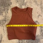 Source Unknown  Terracotta Sleeveless Crop Top Photo 3