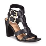 INC International Concepts Parkar Buckle Ankle Strap Dress Sandals Size 7.5 NWB Black Photo 0