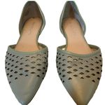 Franco Sarto MINTY GREEN LEATHER "HONESTY 2" D'ORSAY PERFORTED FLATS (8.5) Photo 1