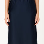 Alex Mill Silk Slip Skirt Navy Women’s Size XS NWT Luxe Minimal Blue Photo 0