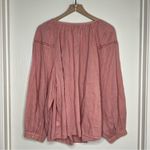 Old Navy Old‎ Navy Long Sleeve Embroidered Lace Blouse Paradigm Petal Pink Cottagecore Photo 11