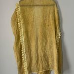 Do Everything In Love  swim cover in mustard lace detail size OS one size Photo 3