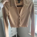 Forever 21 Cropped Collared Long Sleeve Photo 0