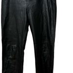 Kenneth Cole New York black women’s leather pants  Size 12 Photo 0