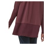 Lululemon Maroon Bordeaux Drama Ease Of Mind Oversized Long Sleeve Tee size 6 Photo 2